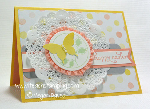 Making an Easter Card Using Stampin' Up!'s Watercolor Wonder Paper, mftwsc172