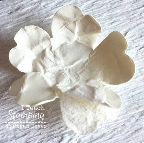 How To Make Little Paper Flowers - ready to add to the project