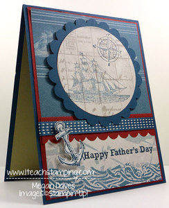 Father’s Day Card using Open Seas from Stampin’ Up!