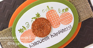 Halloween Happiness Card- How to Dye Your GIimmer / Glitter Paper
