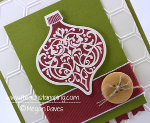 DIY Christmas Card Using Ornament Keepsakes From Stampin’ Up!