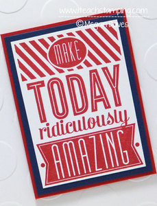 All Occasion Hand Made Card Idea Using Stampin’ Up’s Amazing Birthday