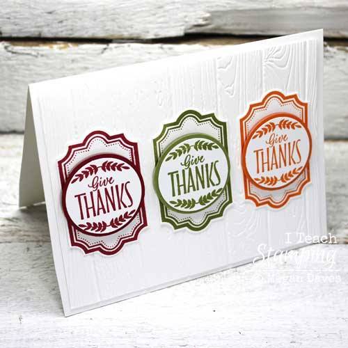 How to make a thank you card using one stamp