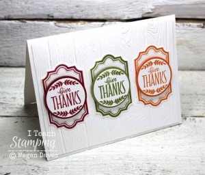Make a Thank You Card With Just Two Stamps