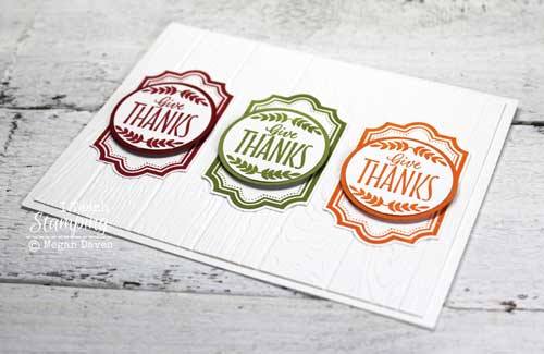 Make a thank you card with just one stamp