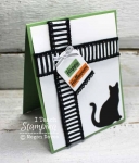 Simple and cute cat card for Halloween