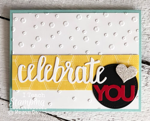 Stampin Up Celebrate You Thinlits | Amazing texture