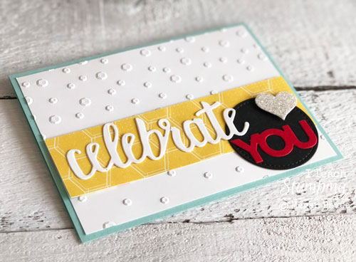 Stampin Up Celebrate You Thinlits | Assembling your card