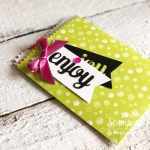 make your own treat bags | Using negative and positive pieces of the die cut