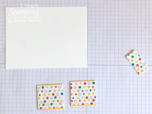 patterned paper for card making | Step 2