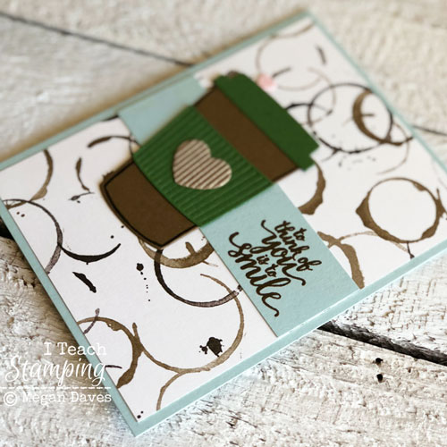 Stampin Up Coffee Break Paper | Great way to use up scraps