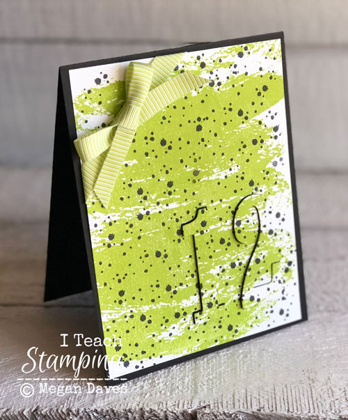 Stampin Up Watercolor Wash | Another view of the entire project