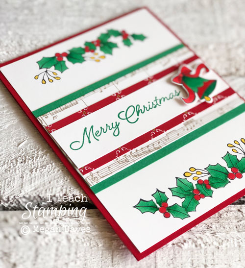 Handmade Christmas Card Using the Blended Seasons Bundle | Using stampin blends
