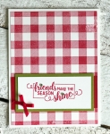 quick and easy Christmas card | stampin up making christmas bright