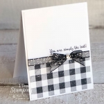 stampin up buffalo check | Simple handmade card