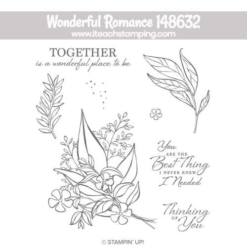 stampin up wonderful romance