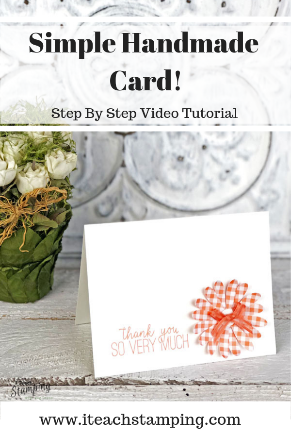 {VIDEO} Simple Handmade Card