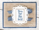 Burlap Background stamp | entire card