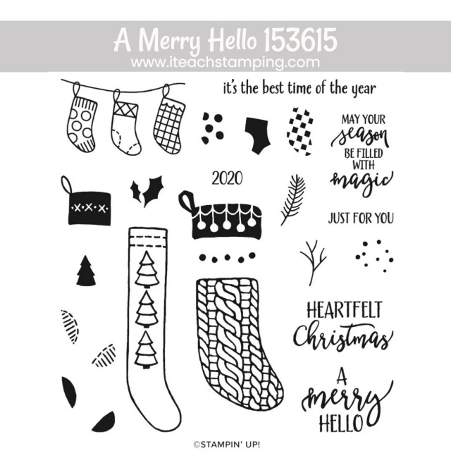The perfect stamp set to make fast and Easy DIY Christmas Cards with very little supplies