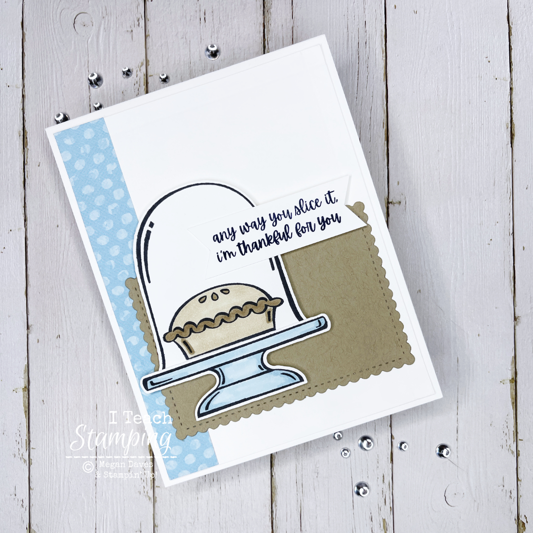 easy to make handmade pie thank you cards from I Teach Stamping using just a few items from Stampin' Up!