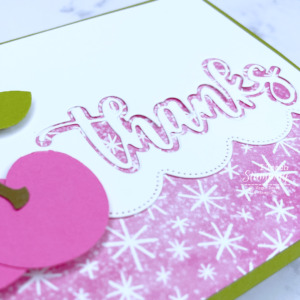 Cherry Building Punch to Make a Thank You Card