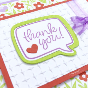 Conversation Bubbles to Make a Thank You Card